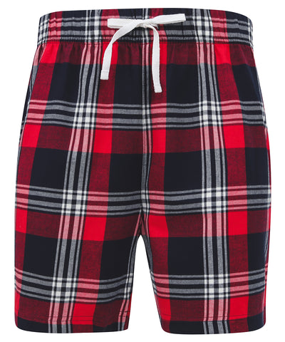 Pantalones cortos de cuadros para estar en casa | Cuadros Rojos/Marino