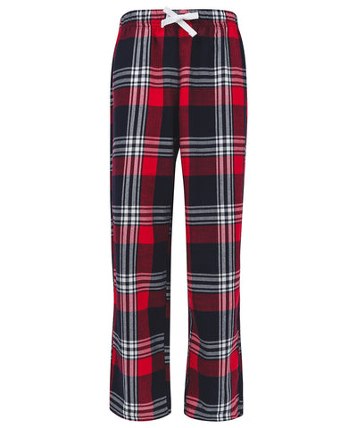 Pantalones de estar por casa para nios de cuadros | Cuadros Rojos/Marino