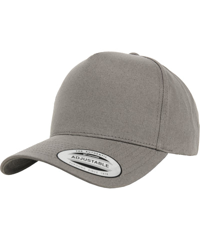 Gorra snapback clsica de 5 paneles curvados (7707) | Gris