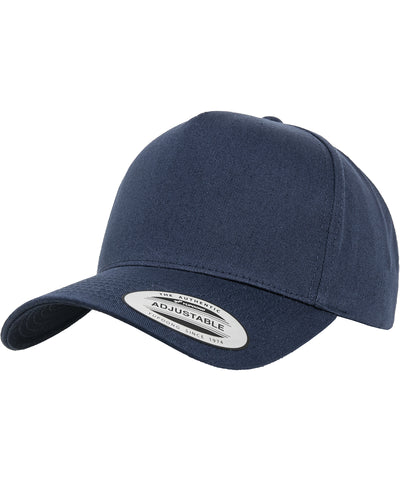 Gorra snapback clsica de 5 paneles curvados (7707) | Azul Marino