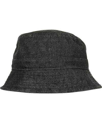 Sombrero de cubo de mezclilla (5003DB) | Negro/Gris