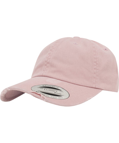 Gorra destrozada de perfil bajo (6245DC) | Rosa