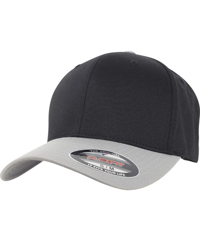 Flexfit lana peinada bicolor (6277T) | Negro/Plata