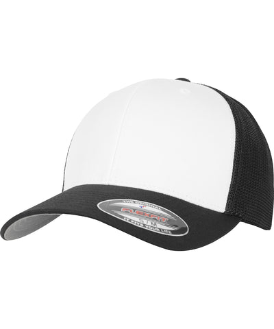 Flexfit malla frontal de colores (6511CF) | Negro/Blanco/Negro