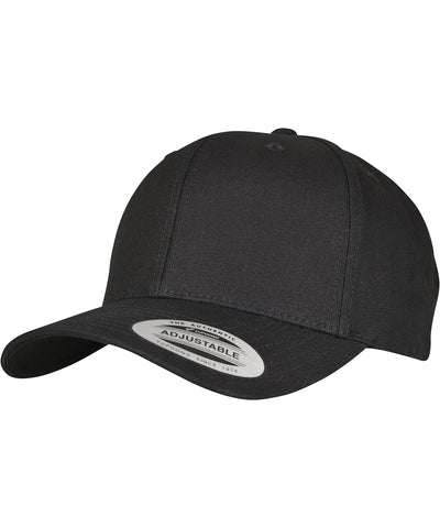 Gorra con visera curva de 6 paneles con cierre metlico (7708MS) | Negro