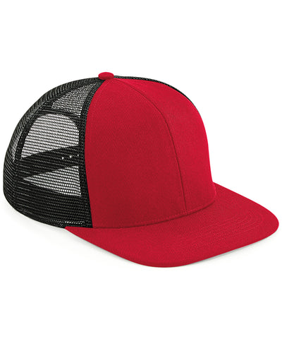 Gorra trucker de 6 paneles con visera plana original | Rojo Clsico/Negro - Rojo/Negro Clsico