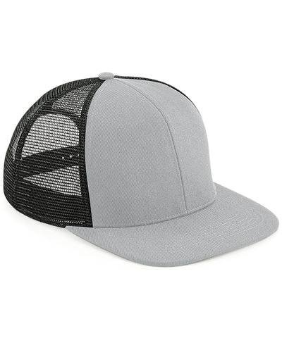 Gorra trucker de 6 paneles con visera plana original | Gris/Negro