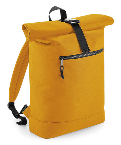 Mochila de rollo superior reciclada | Mostaza
