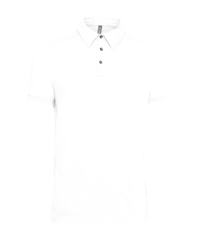Camiseta polo de punto jersey | Blanco