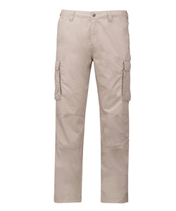 Pantalones ligeros de mltiples bolsillos para hombre | Beige