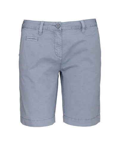 Bermudas de mujer con efecto lavado | Azul Ahumado Lavado