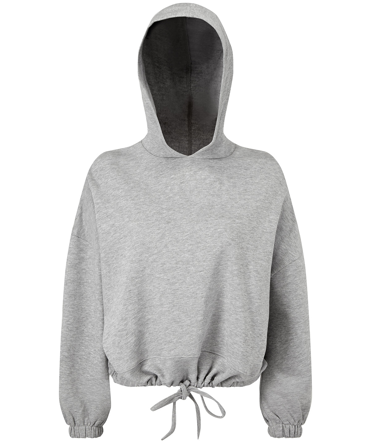 Sudadera corta extragrande para mujer TriDri® | Gris Jaspeado