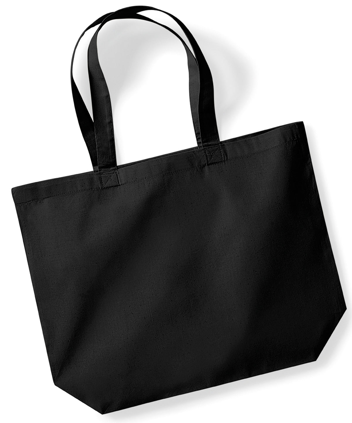 Bolso maxi de algodón orgánico premium | Negro