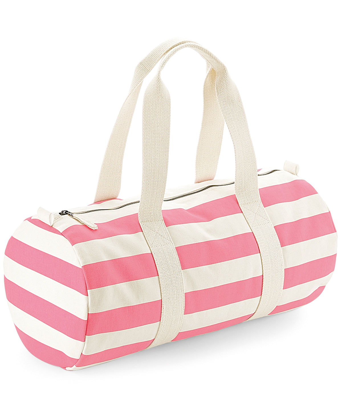 Bolso de barril náutico | Natural/Rosa