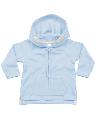Sudadera con capucha con cremallera para beb | Azul Grisceo - Azul Plomizo