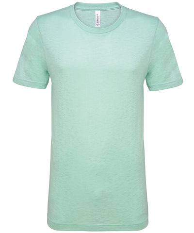 Camiseta unisex de manga corta en mezcla de algodn y polister en color jaspeado | Menta Prisma Brezo