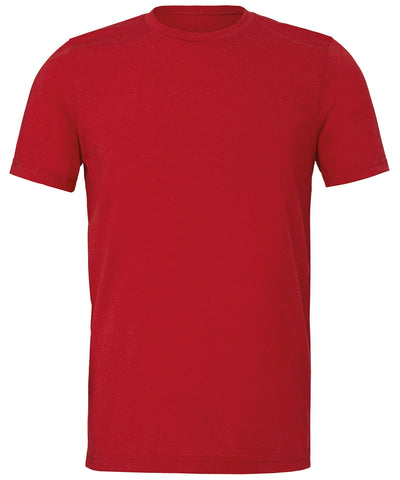 Camiseta unisex de manga corta en mezcla de algodn y polister en color jaspeado | Rojo Brezo