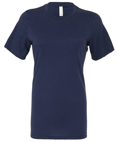 Camiseta de manga corta holgada de jersey para mujer | Azul Marino