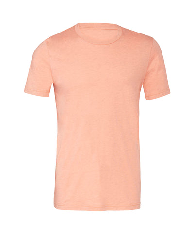 Camiseta unisex de manga corta en mezcla de algodn y polister en color jaspeado | Atardecer Brezo