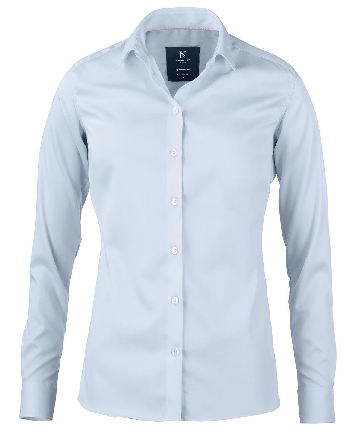 Camisa de negocios super no planchado para mujer Portland | Azul Claro