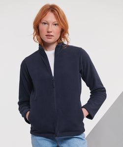 Forro polar de exterior con cremallera completa para mujer | Negro