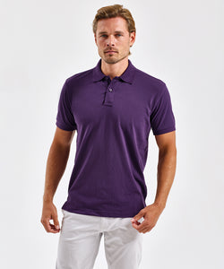 Polo de mezcla de polialgodn para hombre | Negro Brillante