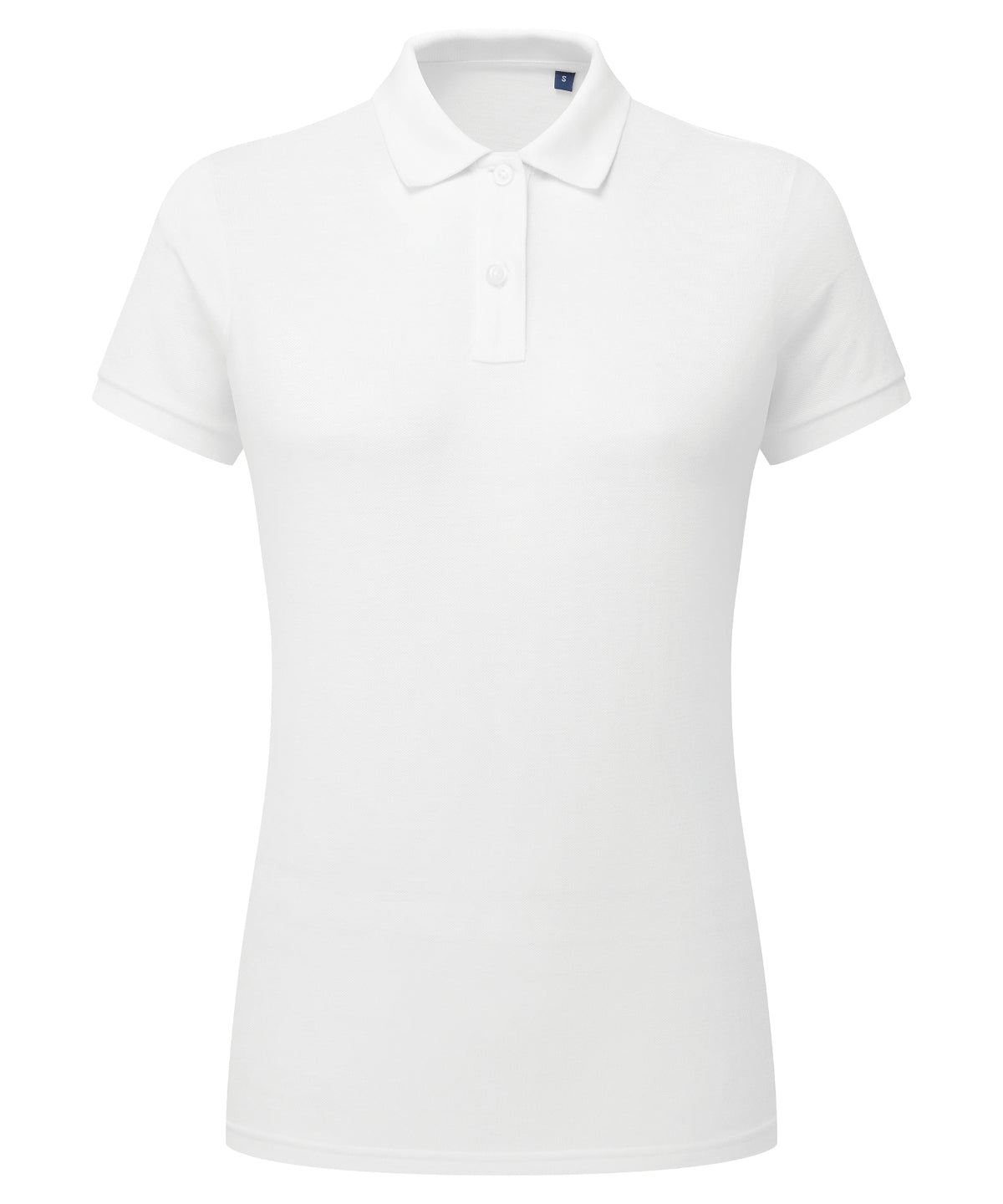 Polo de mezcla de polialgodn para mujer | Blanco