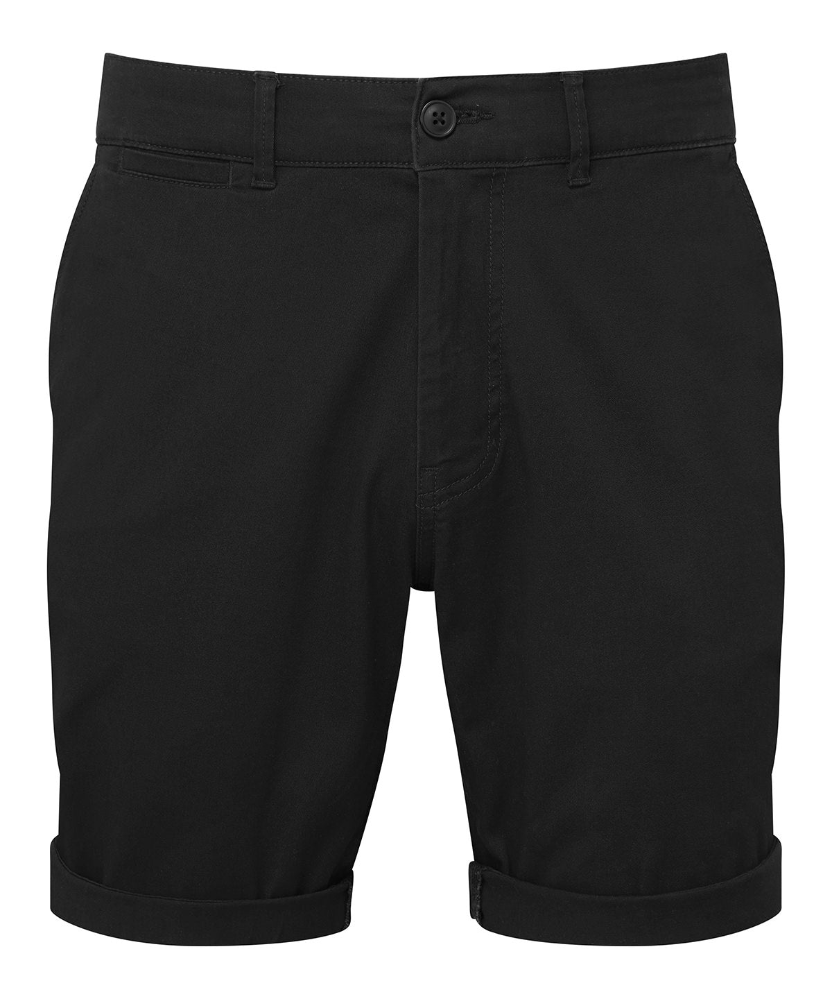 Pantalones cortos chinos ligeros para hombre | Negro