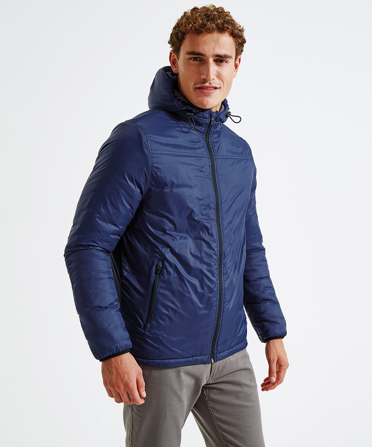 Chaqueta acolchada para hombre | Azul Marino/Gris Oscuro