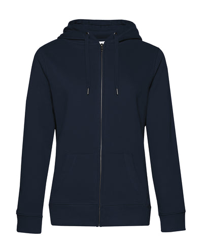 BC Queen sudadera con capucha con cremallera | Azul Oscuro