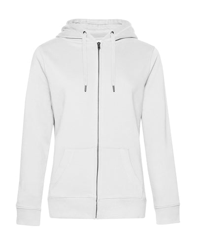 BC Queen sudadera con capucha con cremallera | Blanco