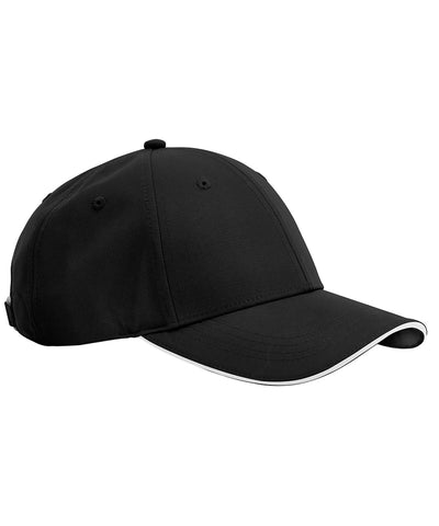 Gorra de tecnologa deportiva para equipos | Negro/Blanco