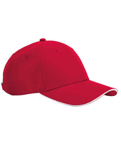 Gorra de tecnologa deportiva para equipos | Rojo Clsico/Blanco