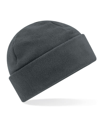 Gorro de lana reciclada con borde vuelto | Gris Acero