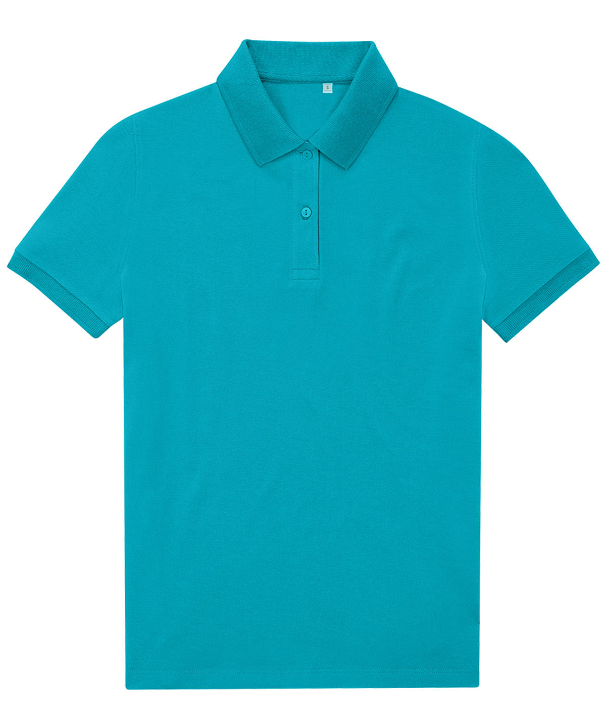 BC Mi Polo Ecolgico 65/35 para Mujer | Turquesa Brillante