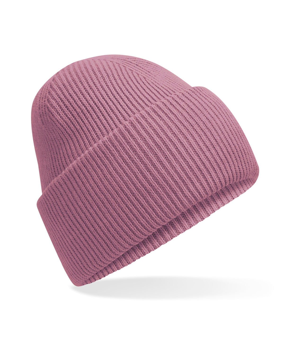 Gorro clsico de punto con borde profundo vuelto | Morado Polvoriento