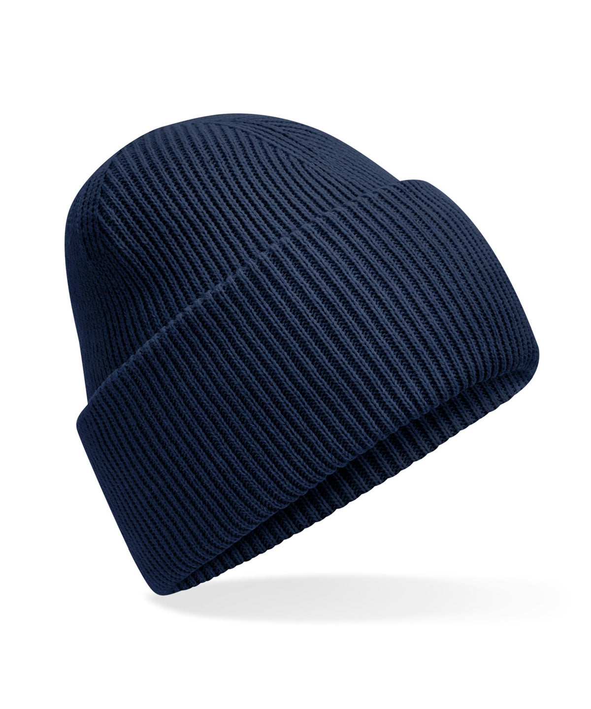 Gorro clsico de punto con borde profundo vuelto | Azul Marino Francs