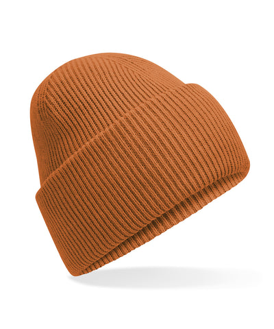 Gorro clsico de punto con borde profundo vuelto | Calabaza