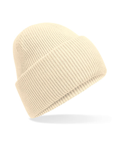Gorro clsico de punto con borde profundo vuelto | Vainilla