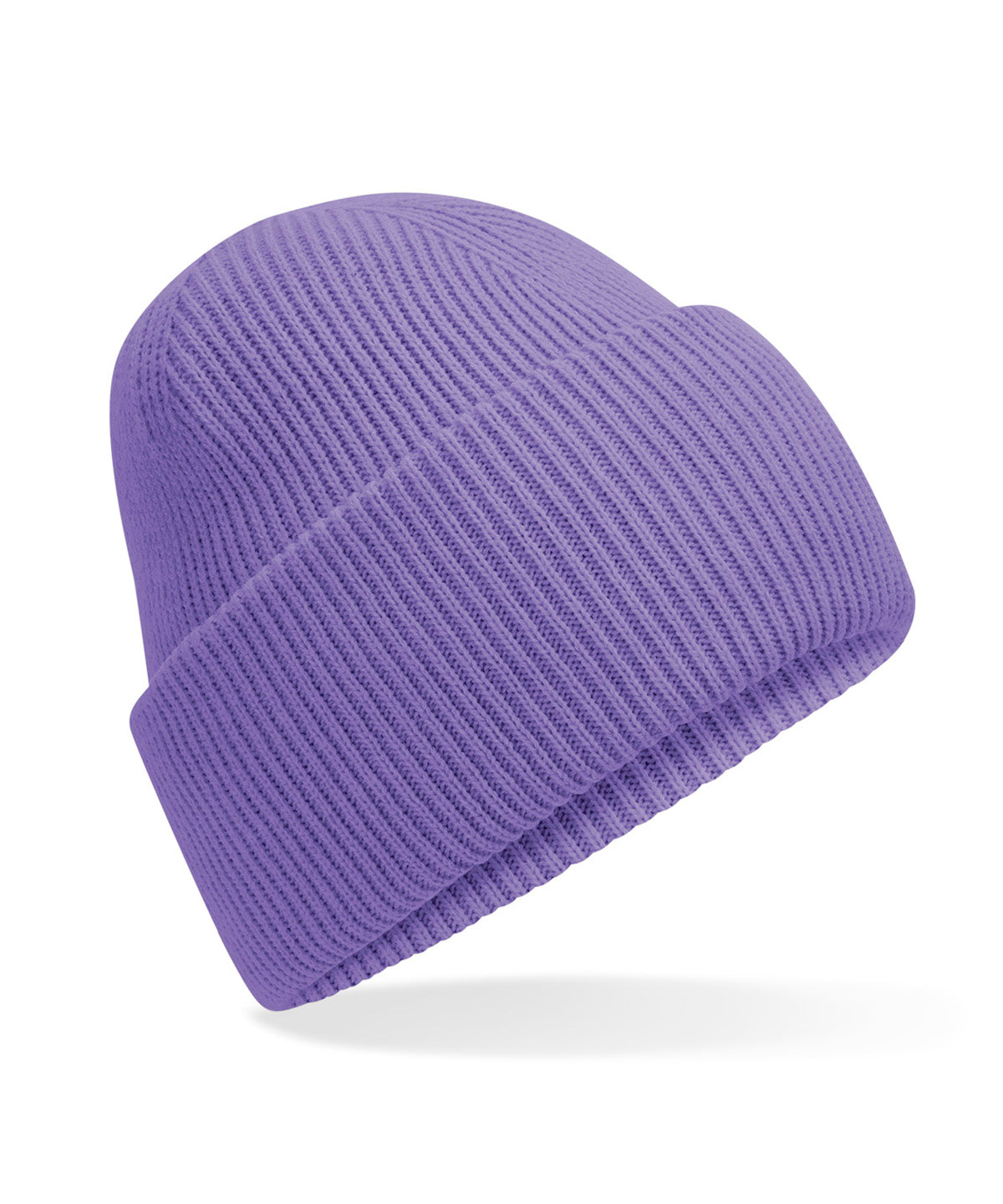 Gorro clsico de punto con borde profundo vuelto | Violeta
