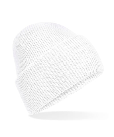 Gorro clsico de punto con borde profundo vuelto | Blanco