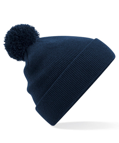Gorro de lana con pompn para nios | Azul Marino Francs