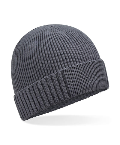 Gorro de parche de algodn orgnico diseado | Gris Grafito