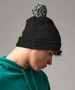 Gorro Recycled Snowstar® | Negro/Blanco
