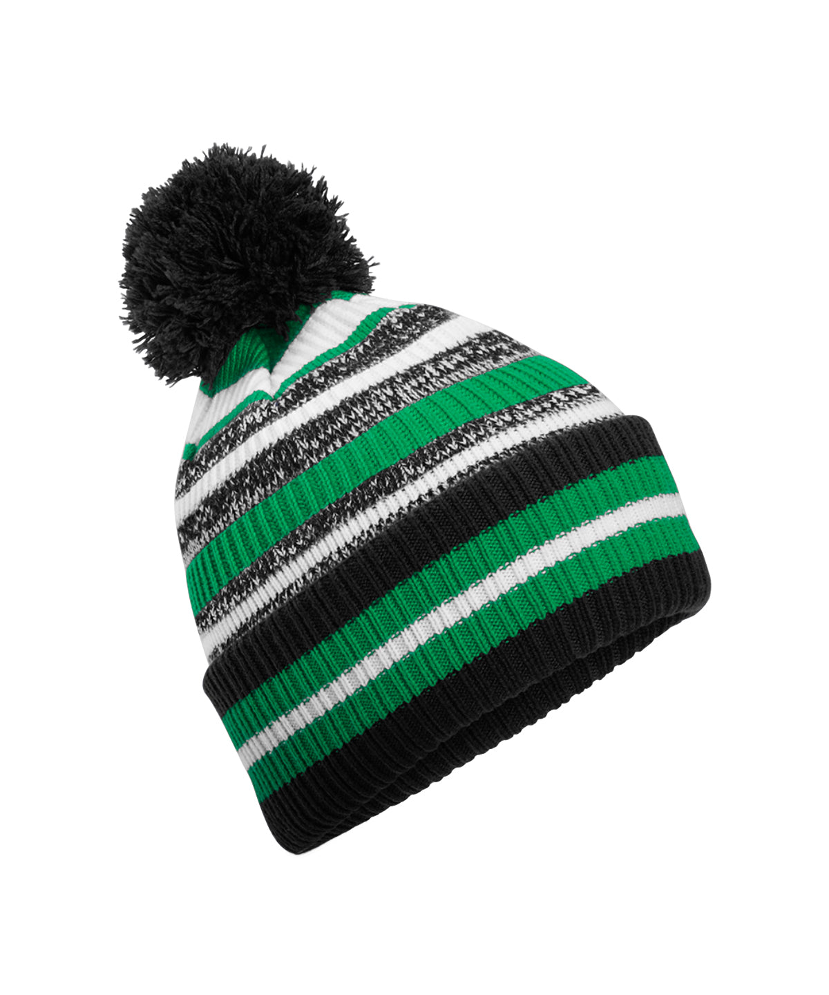 Gorro de aficionado multi-deporte | Negro/Verde Kelly/Blanco