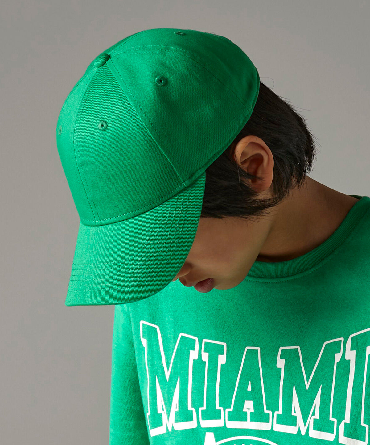 Gorra de algodn orgnico clsica de 6 paneles EarthAware® junior | Negro
