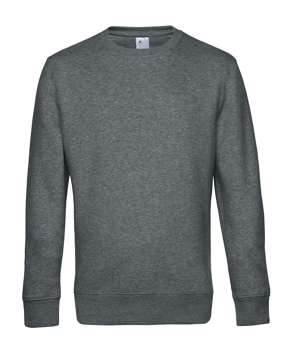 Cuello redondo BC KING | Gris Medio Jaspeado