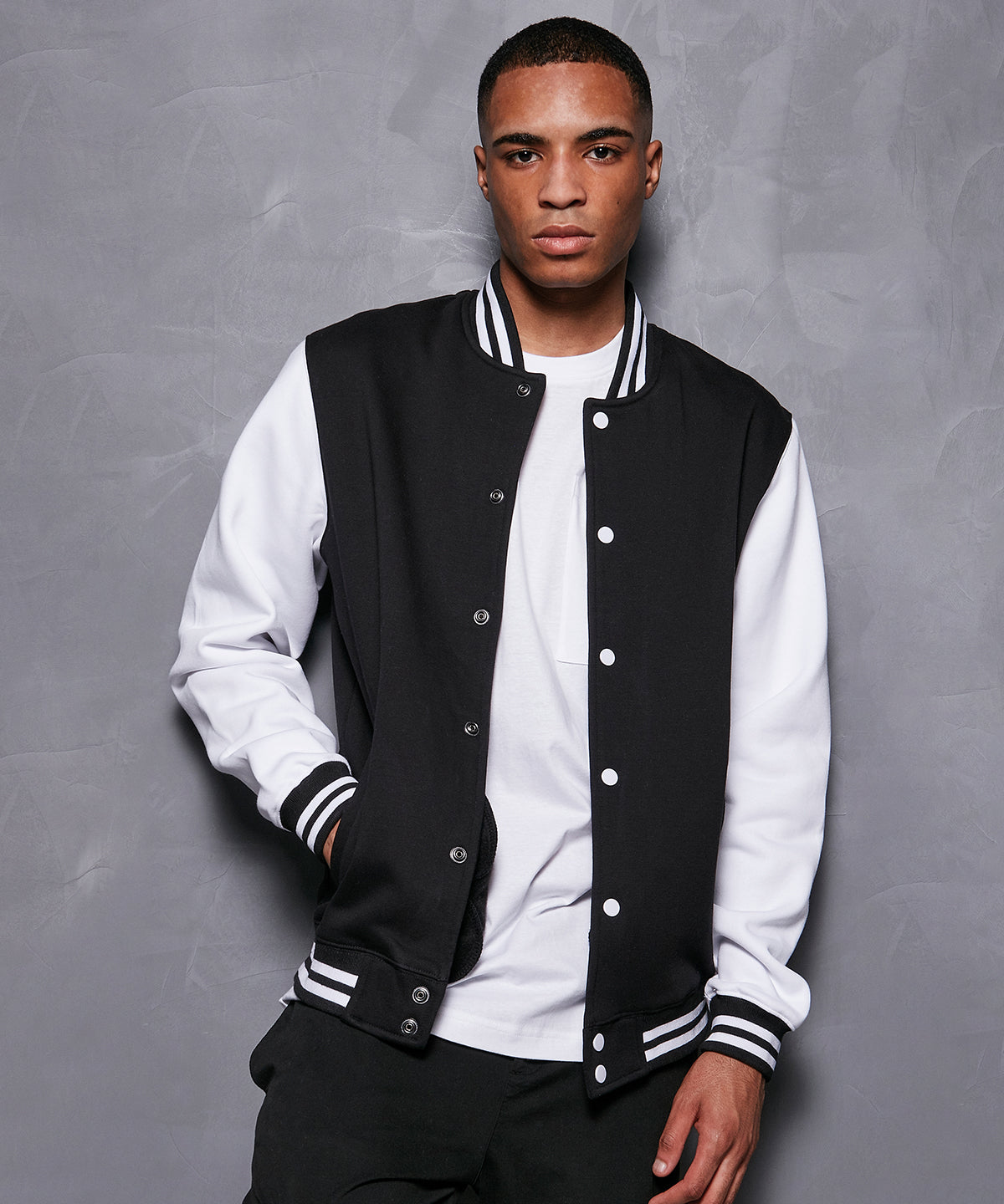 Chaqueta bsica de colegio | Negro/Blanco