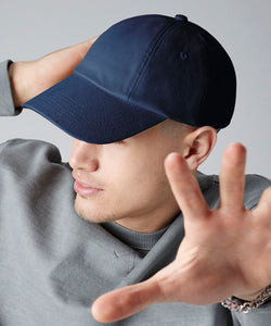 Gorra de drill de algodn pesado de perfil bajo | Negro
