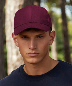 Gorra de algodn cepillado pesado de estilo profesional | Negro